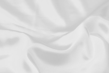 Poster - white fabric texture soft blur background