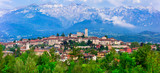 Fototapeta  - Beauatiful mountain village Feltre in Dolomite Alps, Belluno province, Italy
