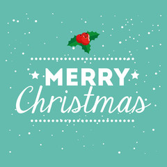 Poster - merry christmas poster with lettering design