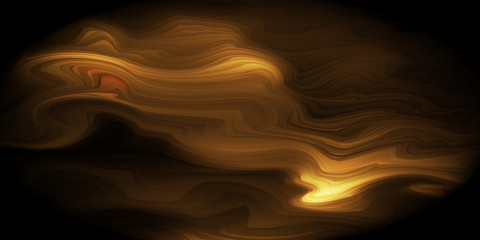 Wall Mural - abstract marble texture, golden on black painted marble pattern