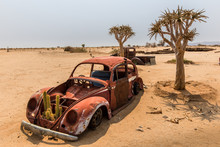 In Namibia, Some Campsites Are Decorated With Wrecks Of Old Vehicles