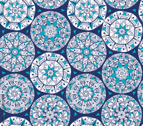 Complex snowflake seamless rapport