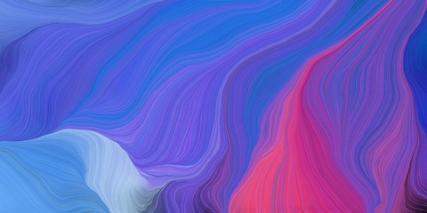 Wall Mural - abstract fractal swirl motion waves. can be used as wallpaper, background graphic or texture. graphic illustration with royal blue, mulberry and moderate violet colors