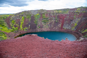 Poster - Kerid Crater Lake in Iceland