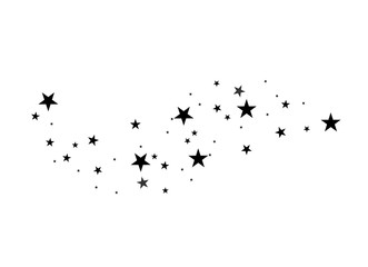 Wall Mural - black star comet