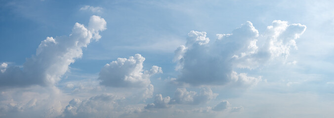 Wall Mural - panoramic sky with white clouds