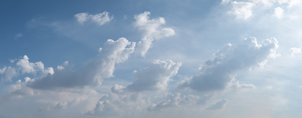 Wall Mural - panoramic sky with white clouds
