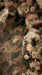 Aufkleber - Beautiful bouquet flower for background and copy space with Vintage Filter