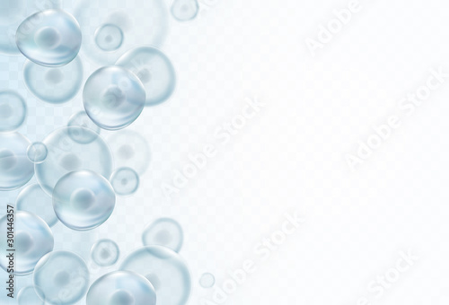 Fotografía Cell stem science banner isolated on transparent background