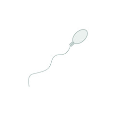 vector icon of simple forms of sperm