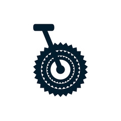 Canvas Print - Isolated cycling pedal icon flat design