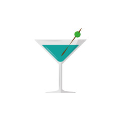 Canvas Print - Isolated cocktail icon flat design