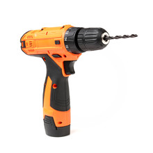 Cordless Drill With Twist Bit On White Background