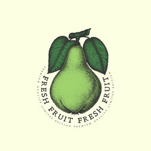 Vintage Pear Label