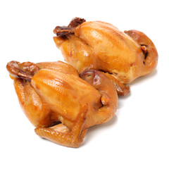 Poster - Roast Chicken on white background