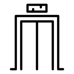 Poster - spare elevator icon. outline spare elevator vector icon for web design isolated on white background