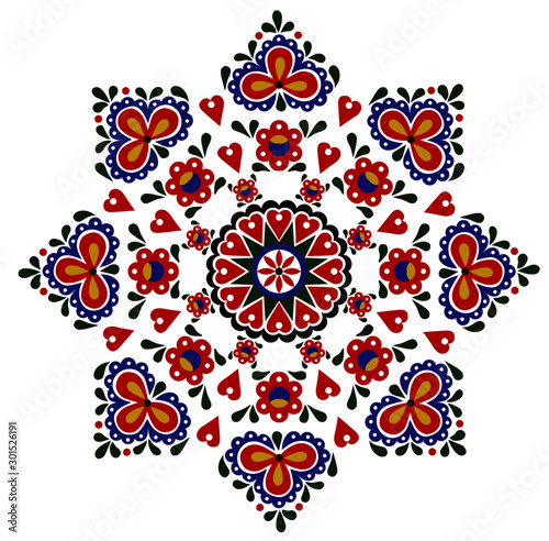 colorful-pattern-folk-ornament-on-a-white-background
