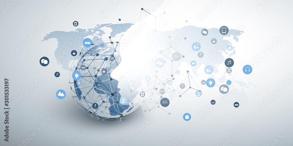 Vector de Stock Machine Learning, Artificial Intelligence, Cloud ...