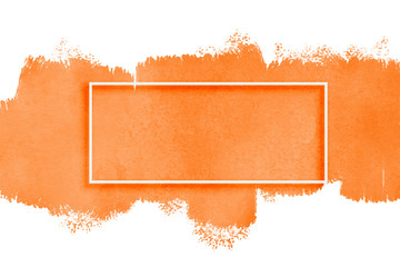 orange watercolor texture with text space