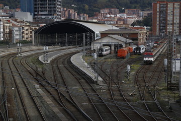 Poster - Train station in Bilbao