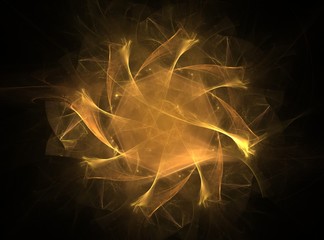 Poster - abstract design made of sacred symbols signs geometry and designs on the subject of astrology alchem