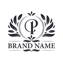 Luxury Logo Design Letter P Logo. Vintage Elegant Ornamental Alphabet P Letter Logo Design.