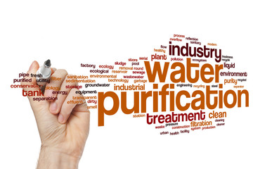 Poster - Water purification word cloud