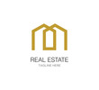 design logo real estate building vector template