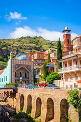 Historical center of old Tbilisi, sulphur baths and Juma mosque, Georgia