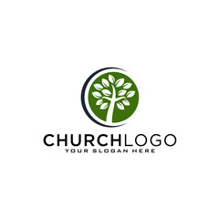 Wall Mural - Church vector logo symbol graphic abstract template