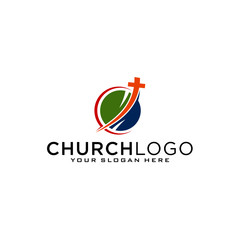 Church vector logo symbol graphic abstract template