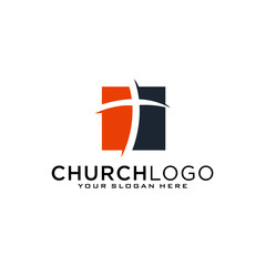 Wall Mural - Church vector logo symbol graphic abstract template