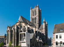 St Nicholas Church In Ghent. Belgium. The Oldest Church In The City