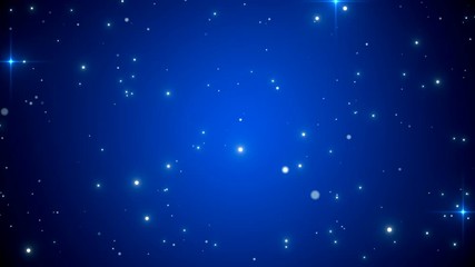 starry sky blue background particles