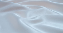 White Satin Fabric As Background