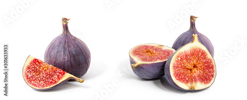 Fotomural Fig isolated on white background.