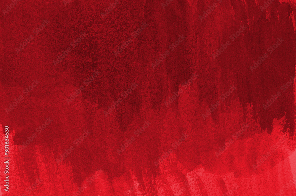 Abstract red background in watercolor style - obrazy, fototapety, plakaty 