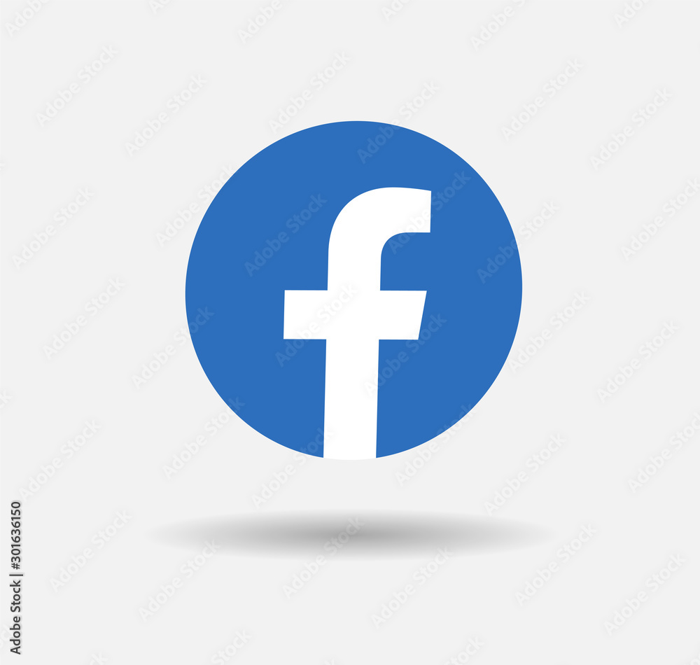 facebook logo icon vector editorial Stock Vector | Adobe Stock