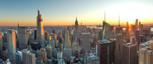 New York City Manhattan Buildings Skyline Sunset Evening 2019 November