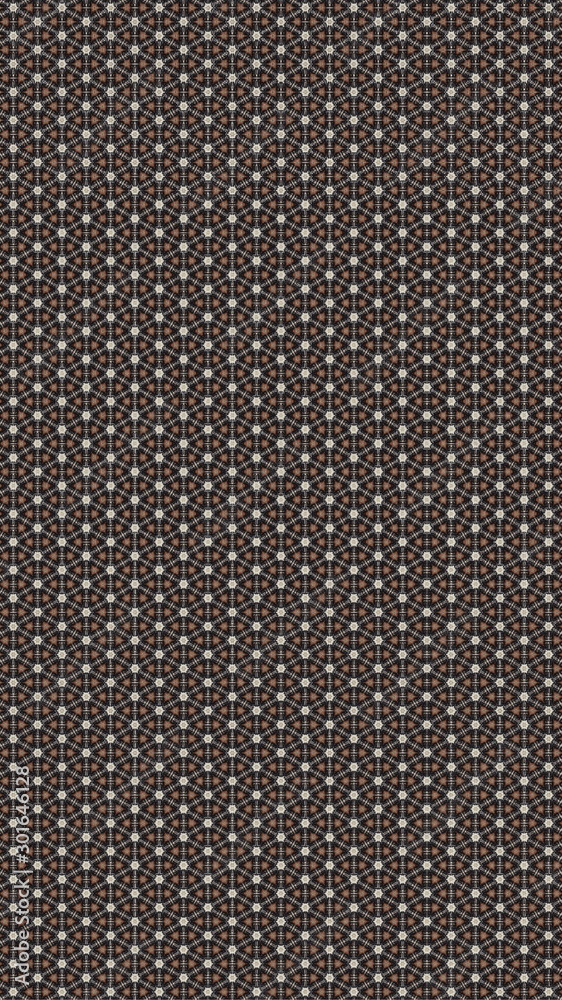 Seamless Pattern (Triangle shapes, White Star Light on Blue Textile Pattern)