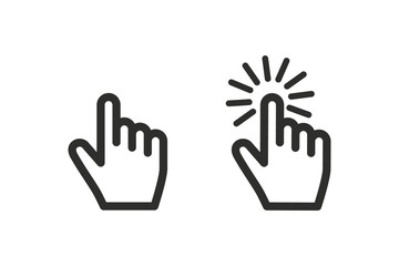 Leinwandbilder - Hand Touch icon symbol vector