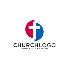 Wall Mural - Church vector logo symbol graphic abstract template