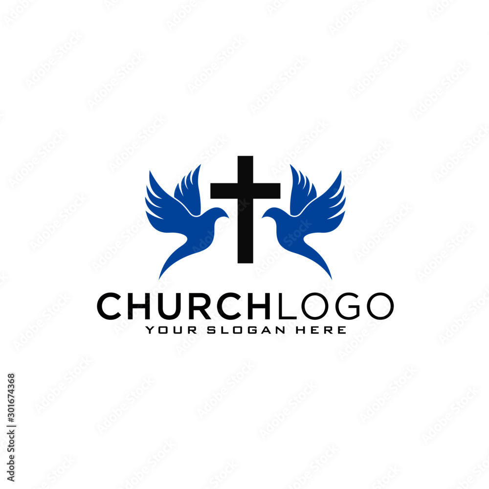 Church vector logo symbol graphic abstract template Stock Vector ...