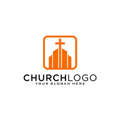 Wall Mural - Church vector logo symbol graphic abstract template