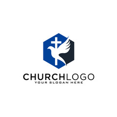 Church vector logo symbol graphic abstract template