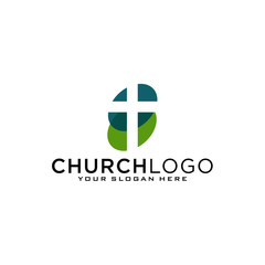 Wall Mural - Church vector logo symbol graphic abstract template