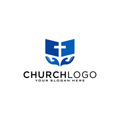 Wall Mural - Church vector logo symbol graphic abstract template