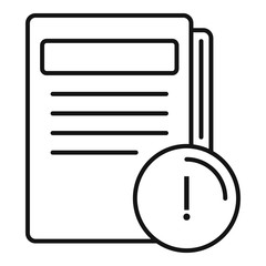 Poster - file folder icon. outline file folder vector icon for web design isolated on white background