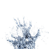 Fototapeta Łazienka - Splash fluid. 3d illustration, 3d rendering.