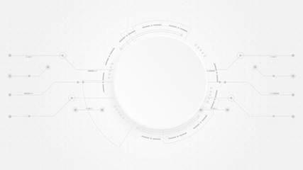 Fototapete - Abstract Digital Technology Cycle background.Business growth transformation Successful financial.